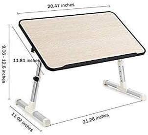 ADJUSTABLE PORTABLE LAPTOP TABLE WITH FOLDABLE LEGS