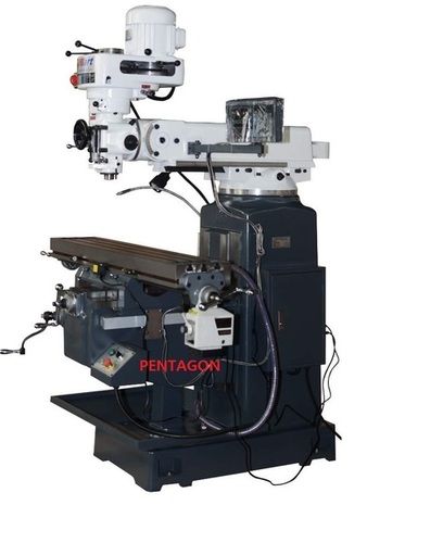 High Performance Pentagon Curve (Blue/Green) Ram Turret Milling Machine