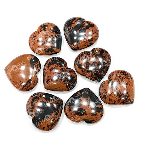 Mahogany Obsidian Heart