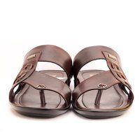 Men's Brown Toe Ring Slippers