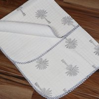 Polka Dot Hand Printed  Cotton Baby Quilts