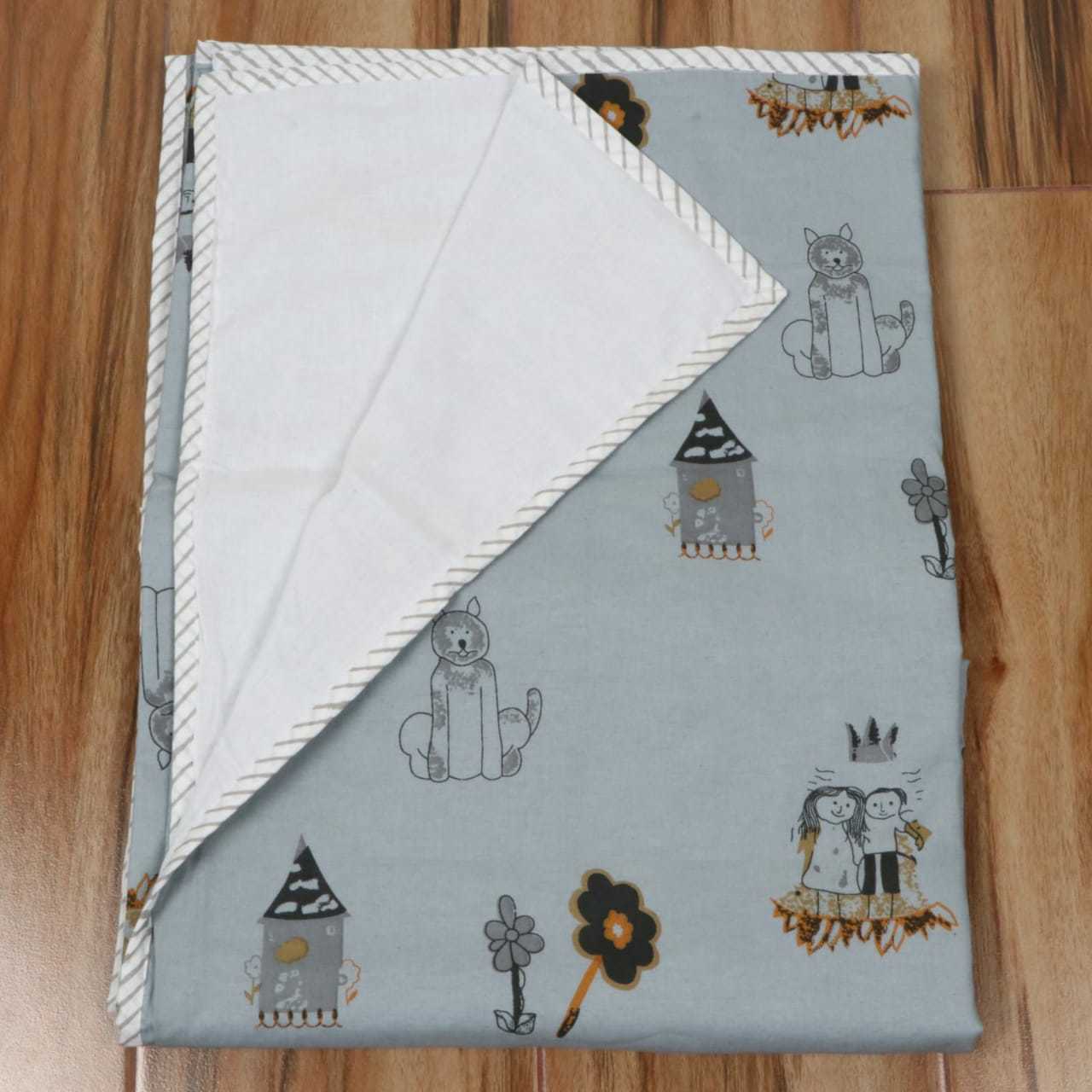 Polka Dot Hand Printed Cotton Baby Quilts