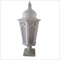 White Piller Marble Lamp