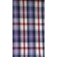 Polyester Viscose Check Uniform Suiting Fabric, Check/stripes