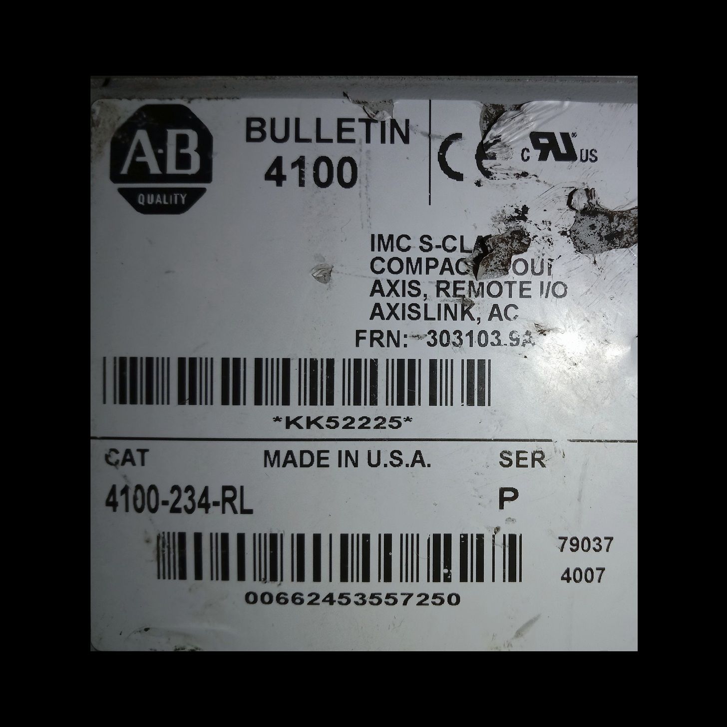 ALLEN BRADLEY SERVO DRIVE 4100-234-RL