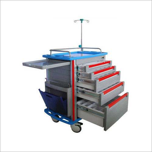 MI Stainless Steel Hospital Crash Cart