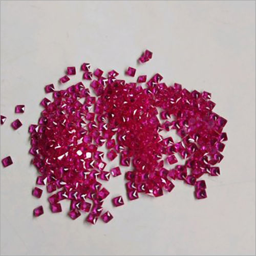 Ruby Square Cut Gemstone