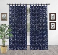 Hand Block  Printed Curtain