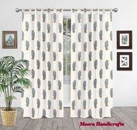 Cotton Handmade  printed curtain