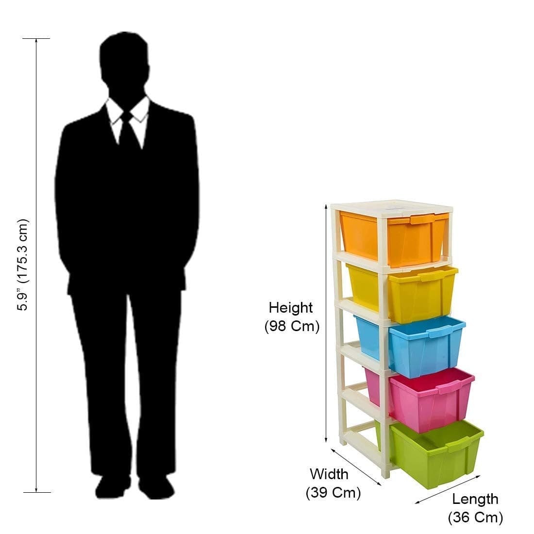 5 LAYER DRAWER STORAGE BOX