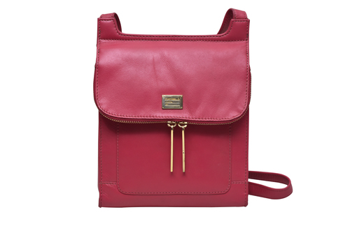 Leather Pink Sling Bag