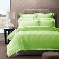 Divine Overseas Satin Stripes Cotton Bedsheet