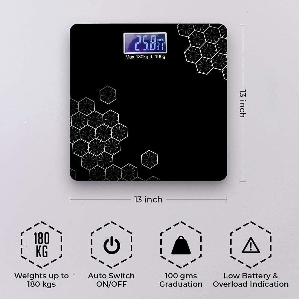 NEW BLACK BATHROOM DIGITAL SCALE