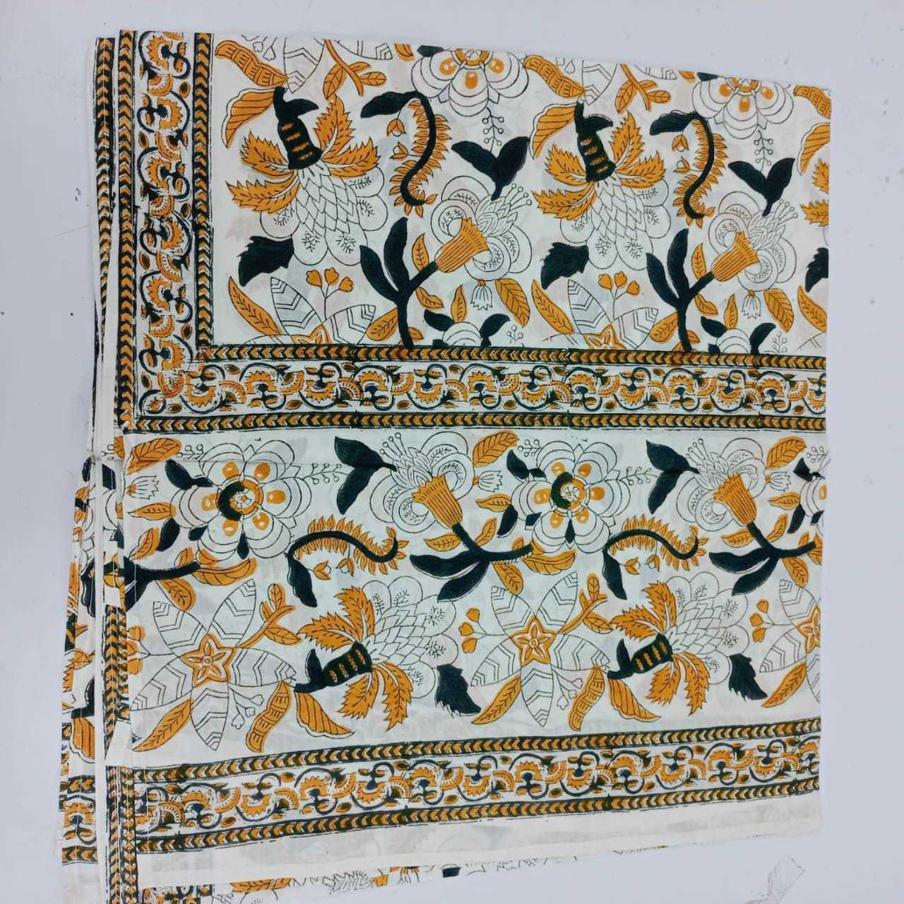 Multicolor Hand Printed Cotton Dupatta