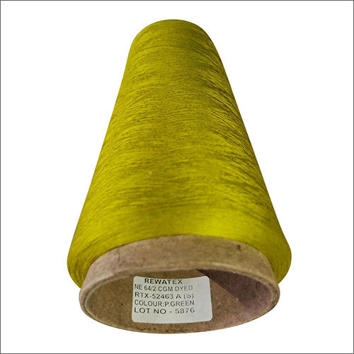 64/2 Cgm Dyed (Green) Application: Weaving