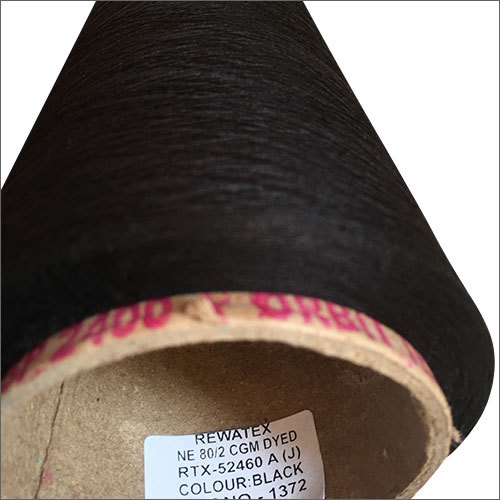 Ne 2/80 Cgm Black Dyed Yarn Application: Weaving