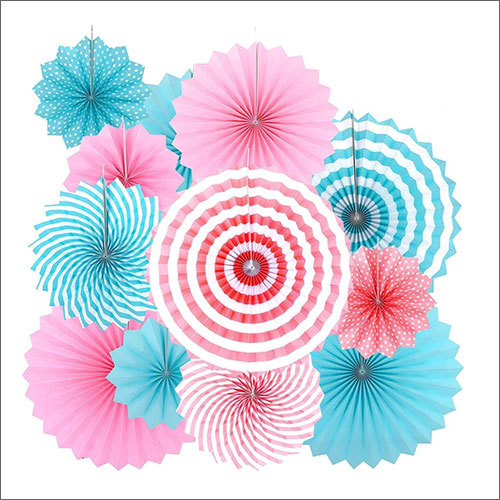 Blue And Pink Baby Shower Paper Fans By RANG RANGILO MARKET