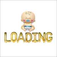 Baby Loading Text Foil Balloons