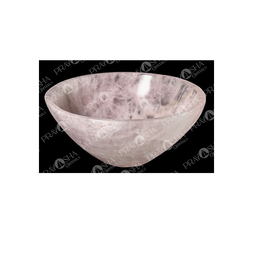 Prayosha Crystals Rose Quartz Bowl
