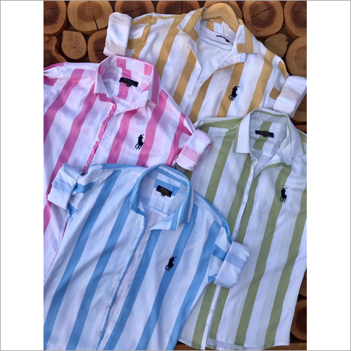 Any Color Mens Striped Shirts