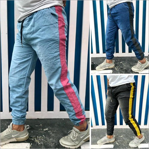 Blue Denim Jogger Jeans For Kids