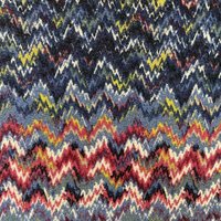 Zig Zag Printed polyester Fabric For Garments