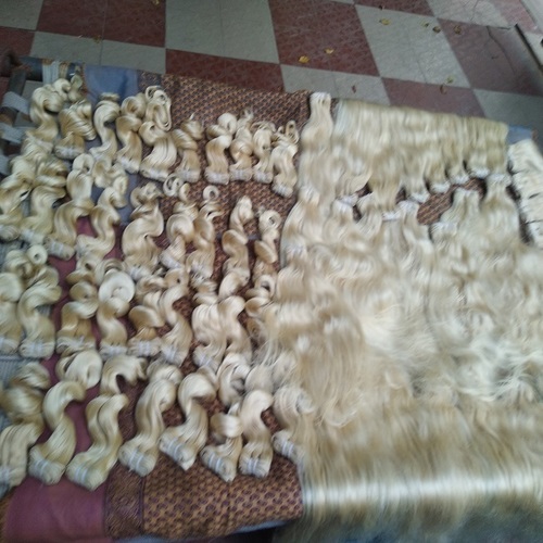VIRGIN CUTICLE ALIGNED HAIR / 613 BULK BLONDE HAIR BUNDLES