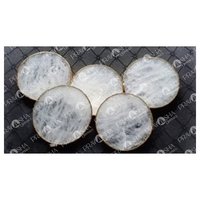 Prayosha Crystals White Quartz Coasters