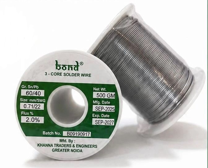 22Swg Solder Wire 60/40 Bond - Color: Silver