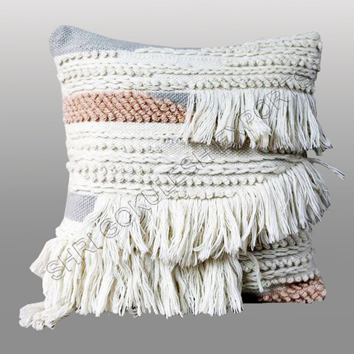 Designer Home Festival Decorative Cushion Covers With Fringes