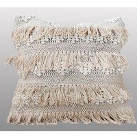 Decorative New Designer Stylish Cotton Cushion Covers With Beautiful Fringes