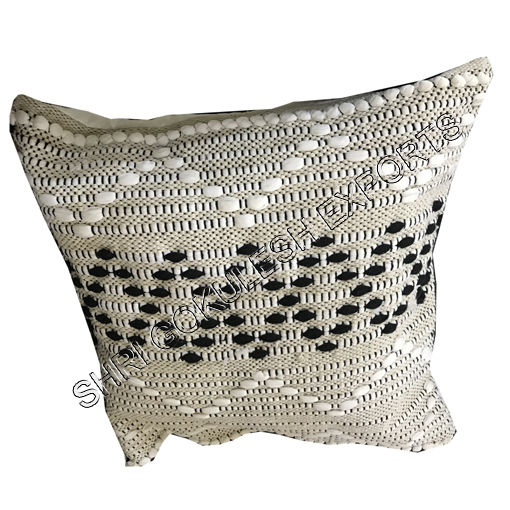 Decorative New Designer Stylish Cotton Cushion Covers With Beautiful Fringes