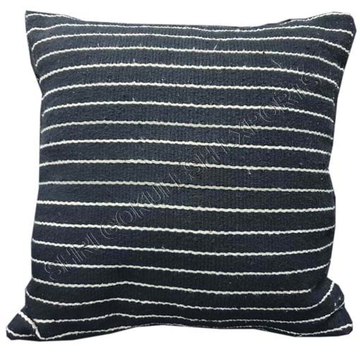 100% Cotton Designer White Cushion and Pillow Covers with Fringes