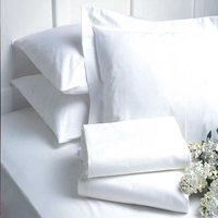White polyester Plain Bed Sheet,For Hotel, House