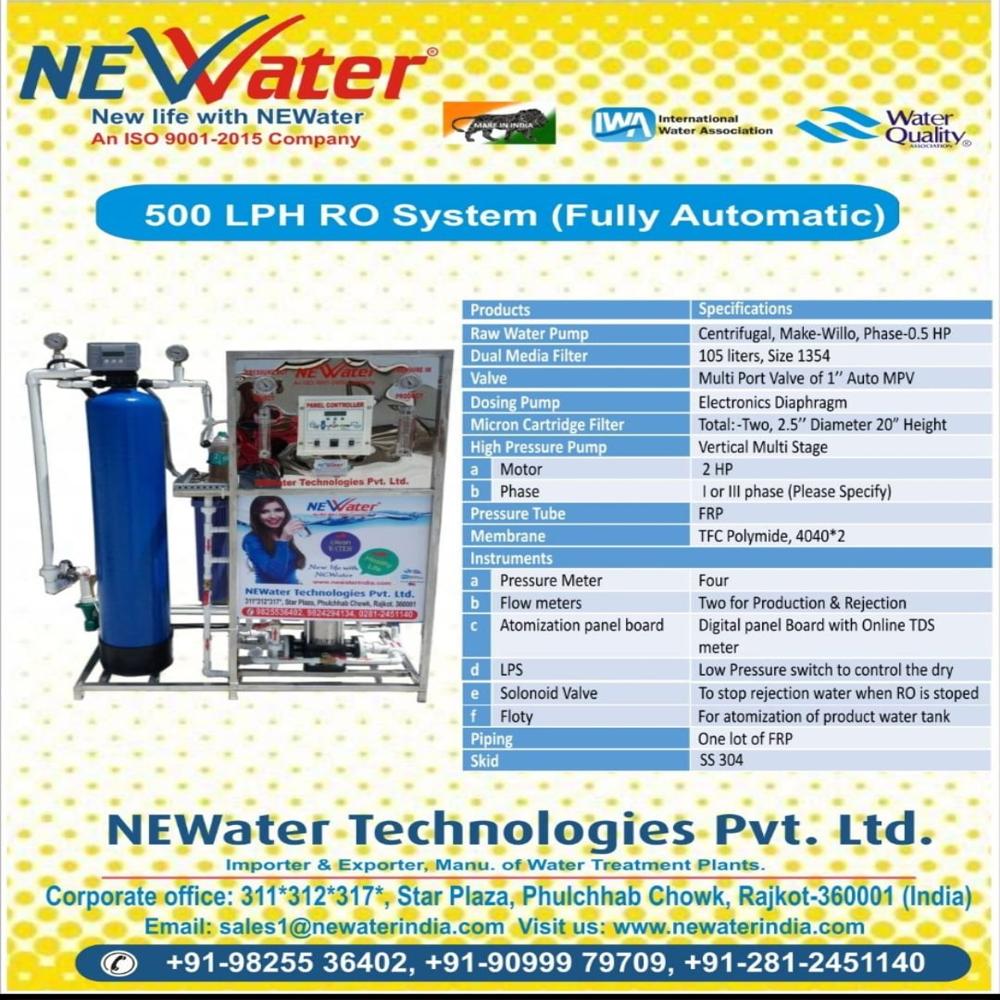 Industrial 250 LPH Ro Plant