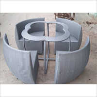 Modular Wicker Garden Table Set