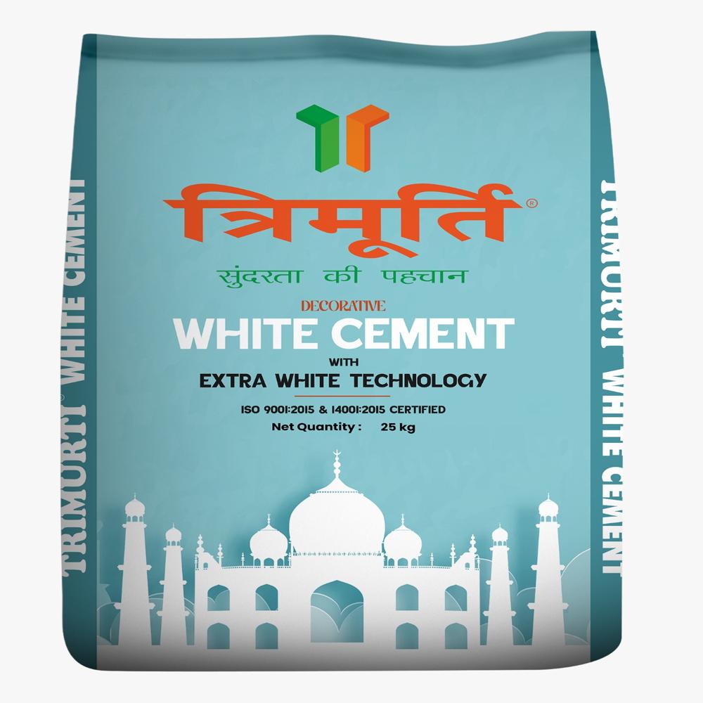 Trimurti 25 Kg Decorative White Cement - Application: Interior And Exterior