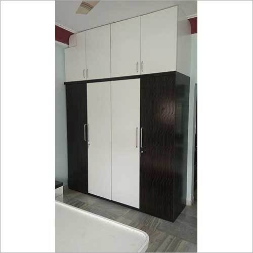 Black Modern Wooden Wardrobe