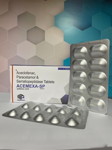 Aceclofenac Paracetamol And Serratiopeptidase Tablets