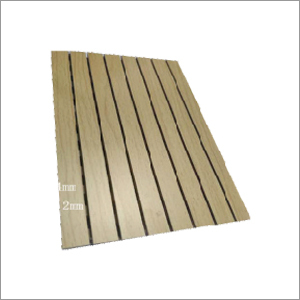 Core Gypsum Wood Fluted Acoustic Fiber Board Panel