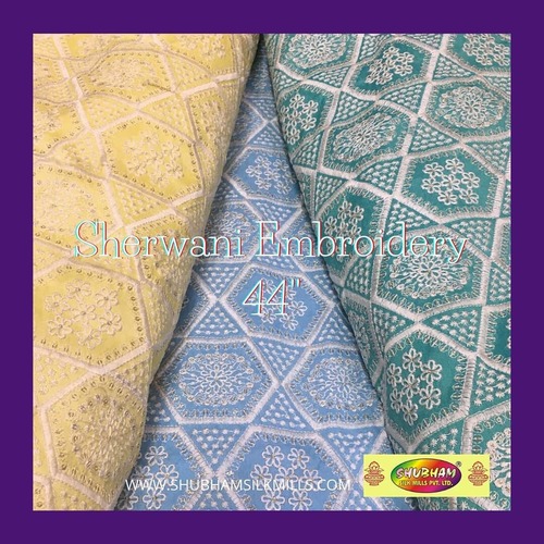 sherwani Embroidery Fabric