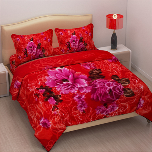 Rose Print Mink Blanket