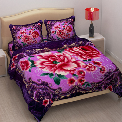 Double Designer Print Mink Blanket