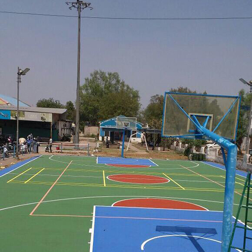 Synthetic Indoor  And Outdoor Sports Flooring