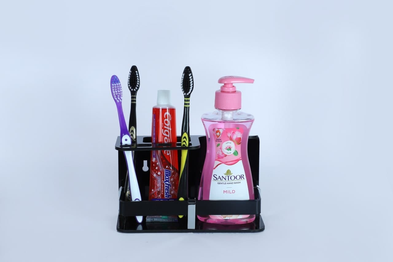 Black Acrylic Handwash Stand