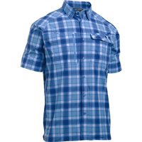 Check Blue Polyester Shirting Fabrics