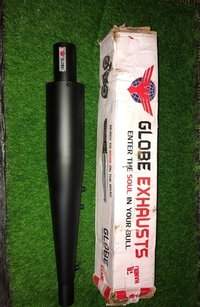 Mild Steel Royal Enfield Globe Wild Boar Silencer
