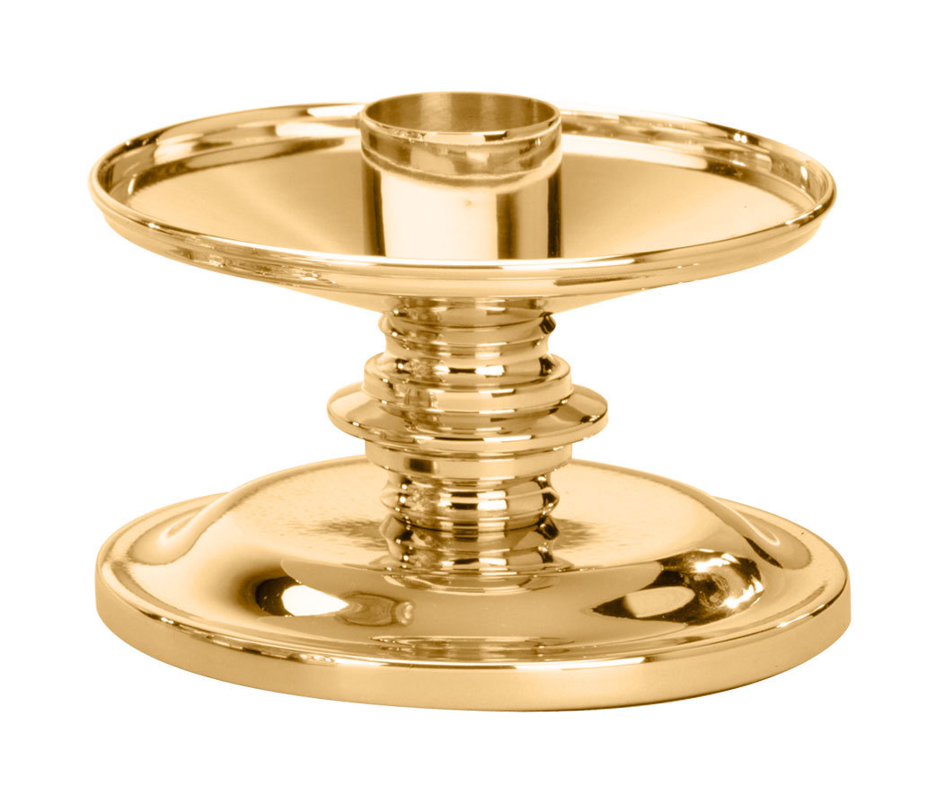 BRASS CHURCH ALTAR TAPER CANDLE HOLDER