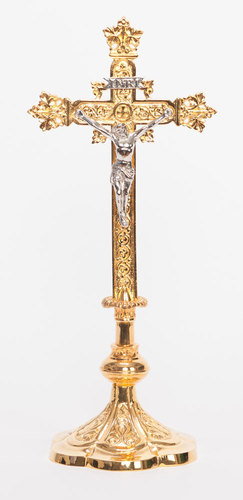 BRASS ALTAR TABLE CROSS