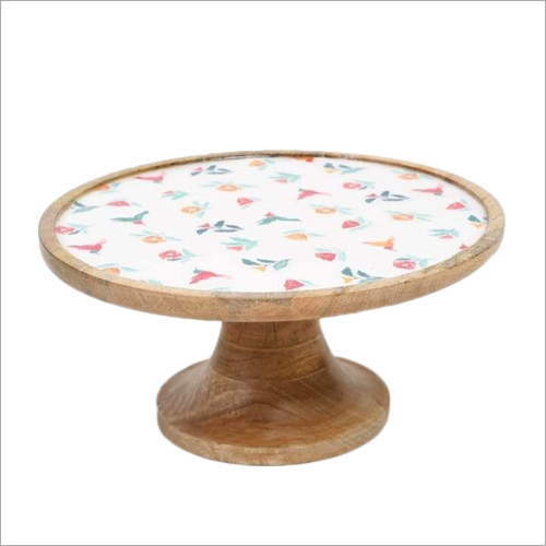 Wooden Round Cake Stand